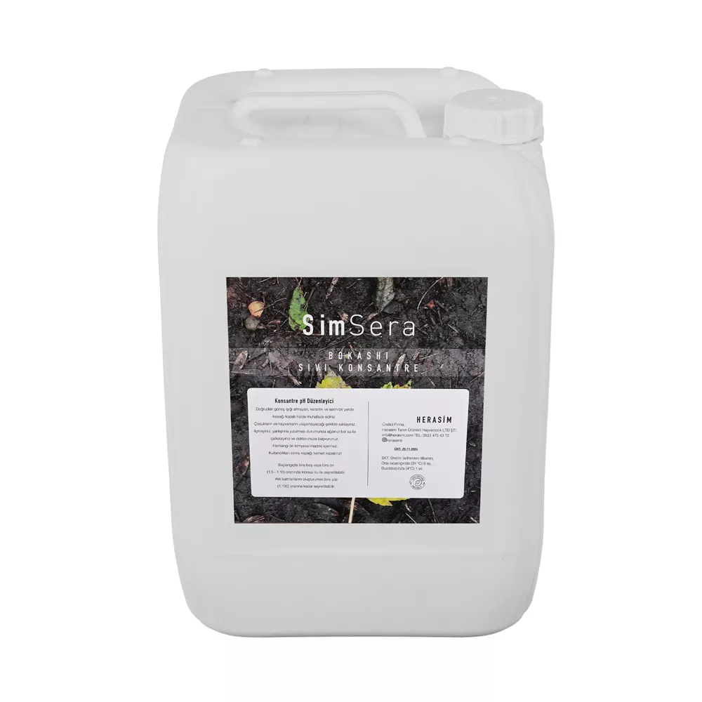sim sera bokashi sıvı konsantre 20 lt ph düzenleyici arka