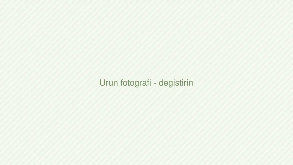 Urun fotografi - degistirin